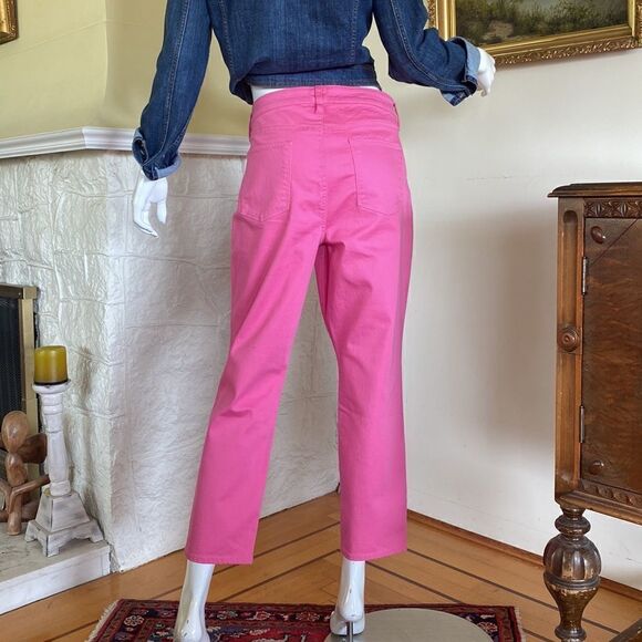 Talbots Flawless Five-Pocket Slim Ankle Pink Jeans 14P - Picture 5 of 12